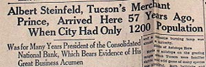 Albert Steinfeld, Tucson's Merchant Prince