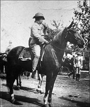 Teddy Roosevelt riding Maude